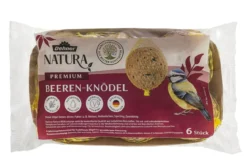 Dehner Natura Premium Wildvogelfutter Beeren-Meisenknödel, mit Netz, 6 Stk.