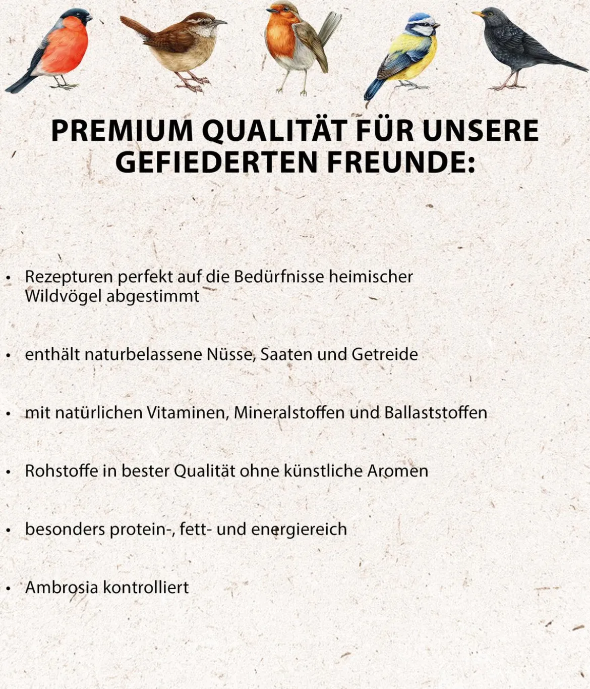 Dehner Natura Premium Wildvogelfutter Starterset, 8-teilig