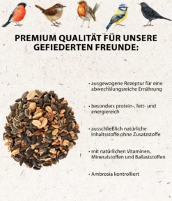 Dehner Natura Premium Wildvogelfutter-Set, Meisenknödel & Streufutter, 2-teilig