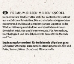 Dehner Natura Premium Wildvogelfutter Riesen-Meisenknödel, mit Netz