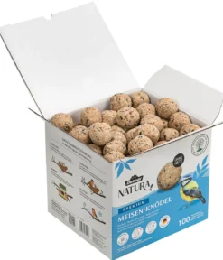 Dehner Natura Premium Wildvogelfutter Meisenknödel im Karton, ohne Netz