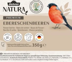 Dehner Natura Premium Wildvogelfutter Ebereschenbeeren, 350 g