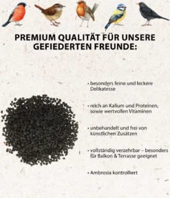 Dehner Natura Premium Wildvogel Ganzjahresfutter Holunderbeeren, 450 g