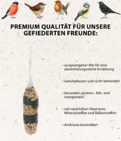 Dehner Natura Premium Wildvogelfutter Maxi Futter-Stange, 600 g