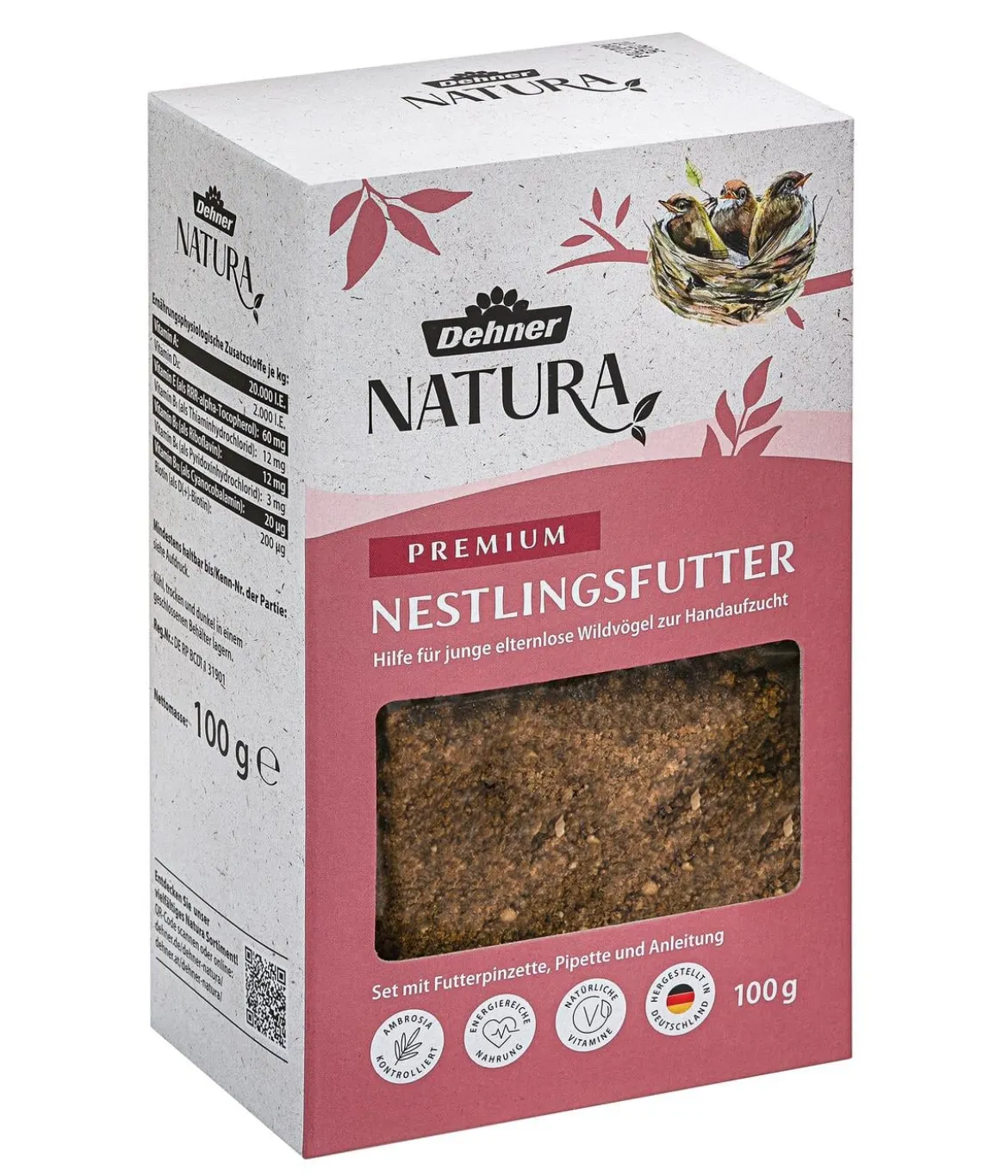 Dehner Natura Premium Wildvogel Nestlingsfutter, 100g