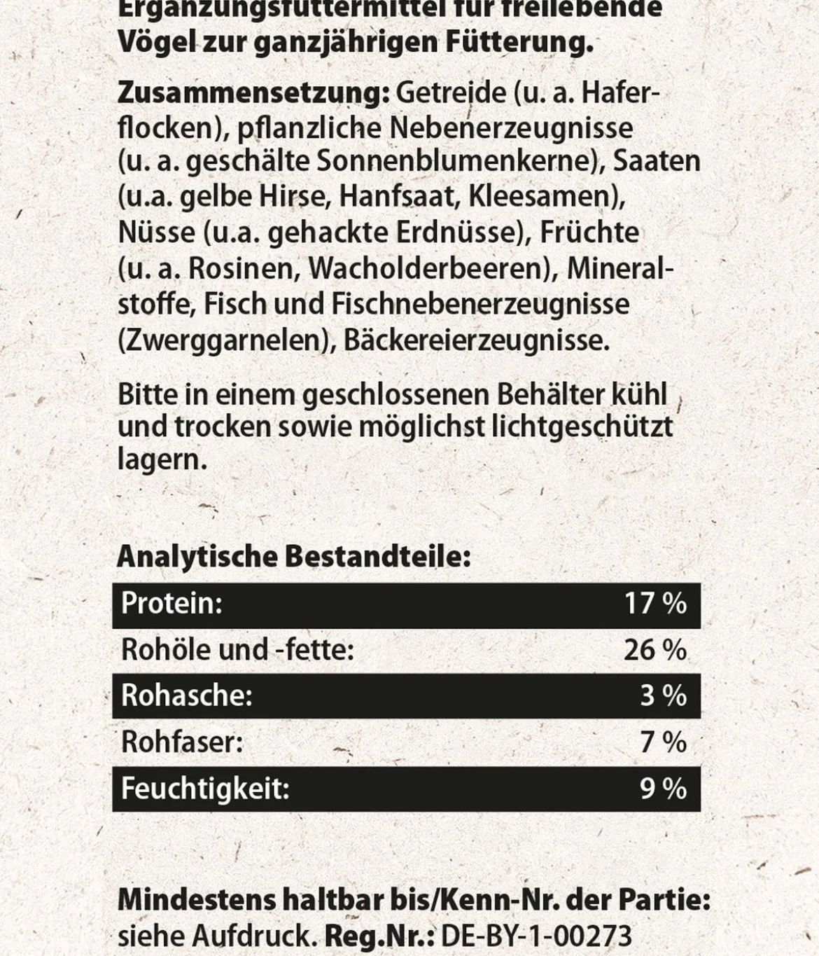 Dehner Natura Premium Wildvogelfutter Ganzjahresfutter Energie-Mix, 900 g