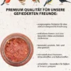 Dehner Natura Premium Wildvogelfutter Erdnussbutter im Glas, Beeren, 8 x 340 g