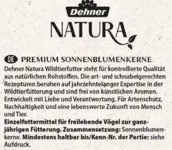 Dehner Natura Premium Wildvogelfutter Sonnenblumenkerne, 5 l