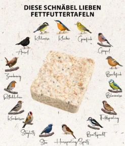 Dehner Natura Premium Wildvogel Futtertafel mit Beeren, 12x300 g