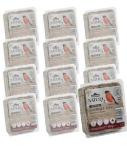Dehner Natura Premium Wildvogel Futtertafel mit Beeren, 12x300 g