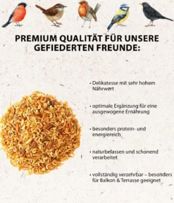 Dehner Natura Premium Wildvogelfutter Protein-Mix, 500 g