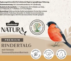 Dehner Natura Premium Wildvogelfutter Erdnussbutter im Glas, 3 x 2 Stk.