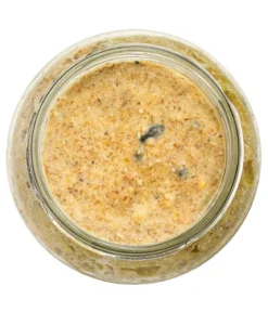 Dehner Natura Premium Wildvogelfutter Erdnussbutter im Glas, Rosine, 8 x 340 g