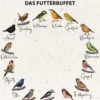 Dehner Natura Premium Wildvogelfutter Futterbuffet Maxi, 8-teilig