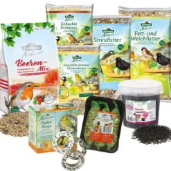 Dehner Natura Premium Wildvogelfutter Futterbuffet Maxi, 8-teilig