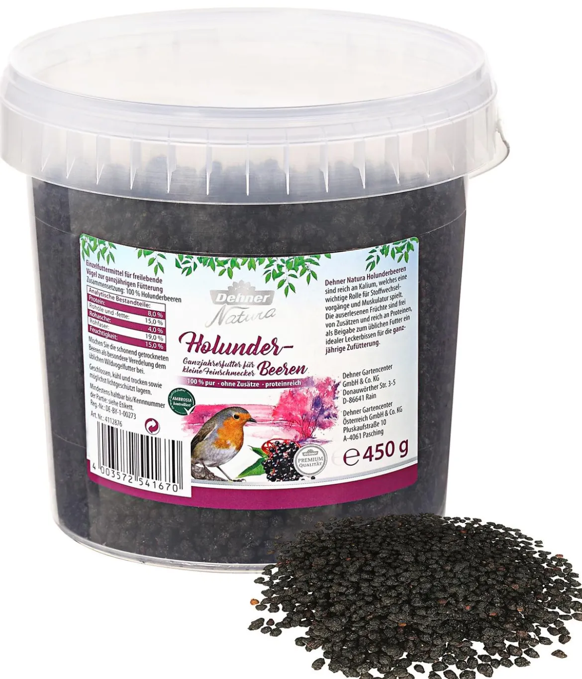 Dehner Natura Premium Wildvogelfutter Futterbuffet Maxi, 8-teilig