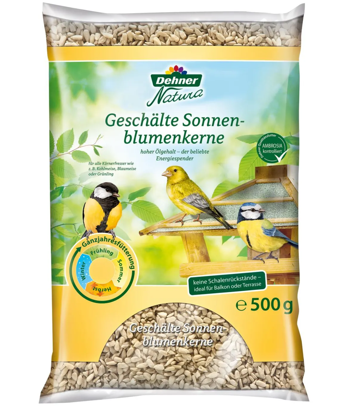 Dehner Natura Premium Wildvogelfutter Futterbuffet Maxi, 8-teilig
