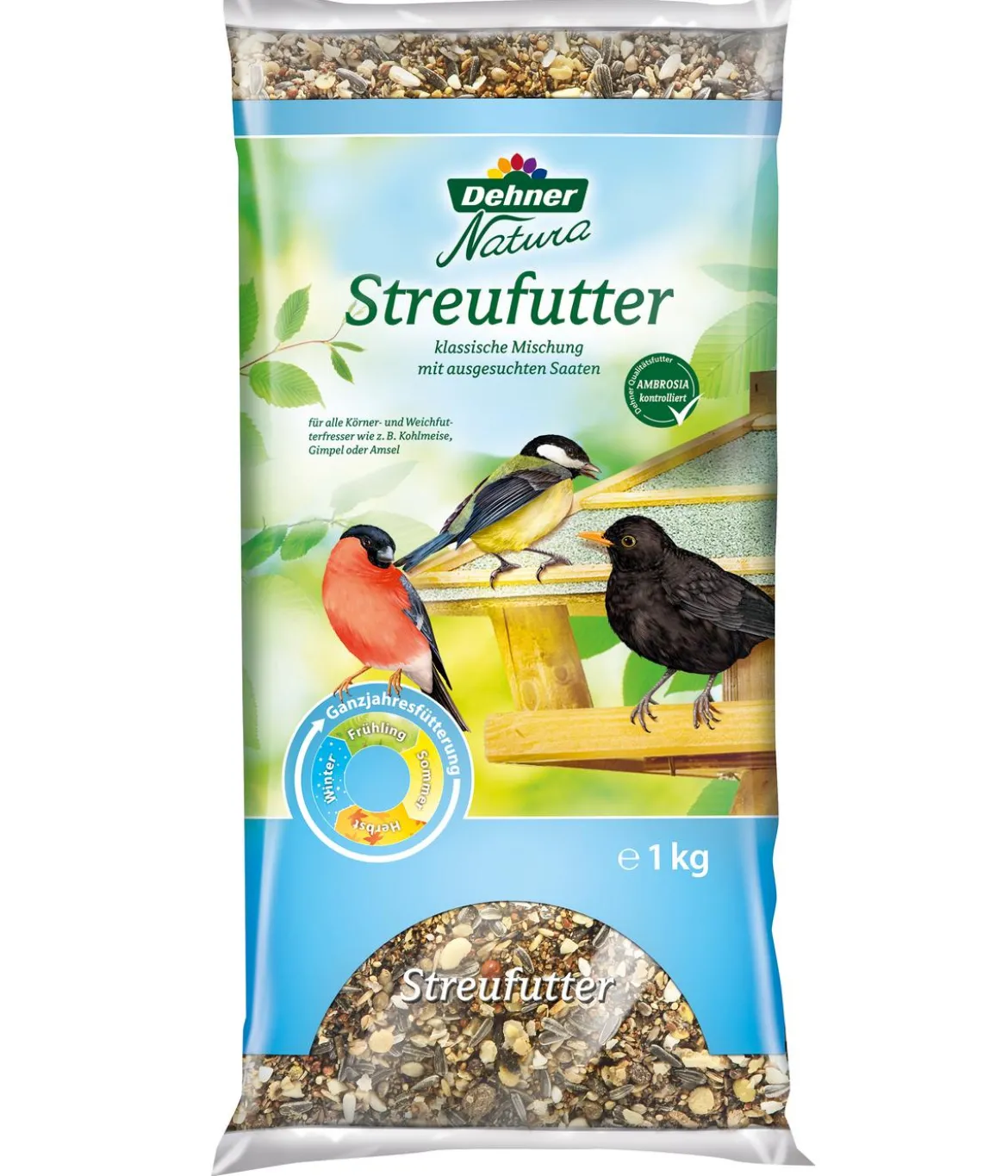 Dehner Natura Premium Wildvogelfutter Futterbuffet Maxi, 8-teilig
