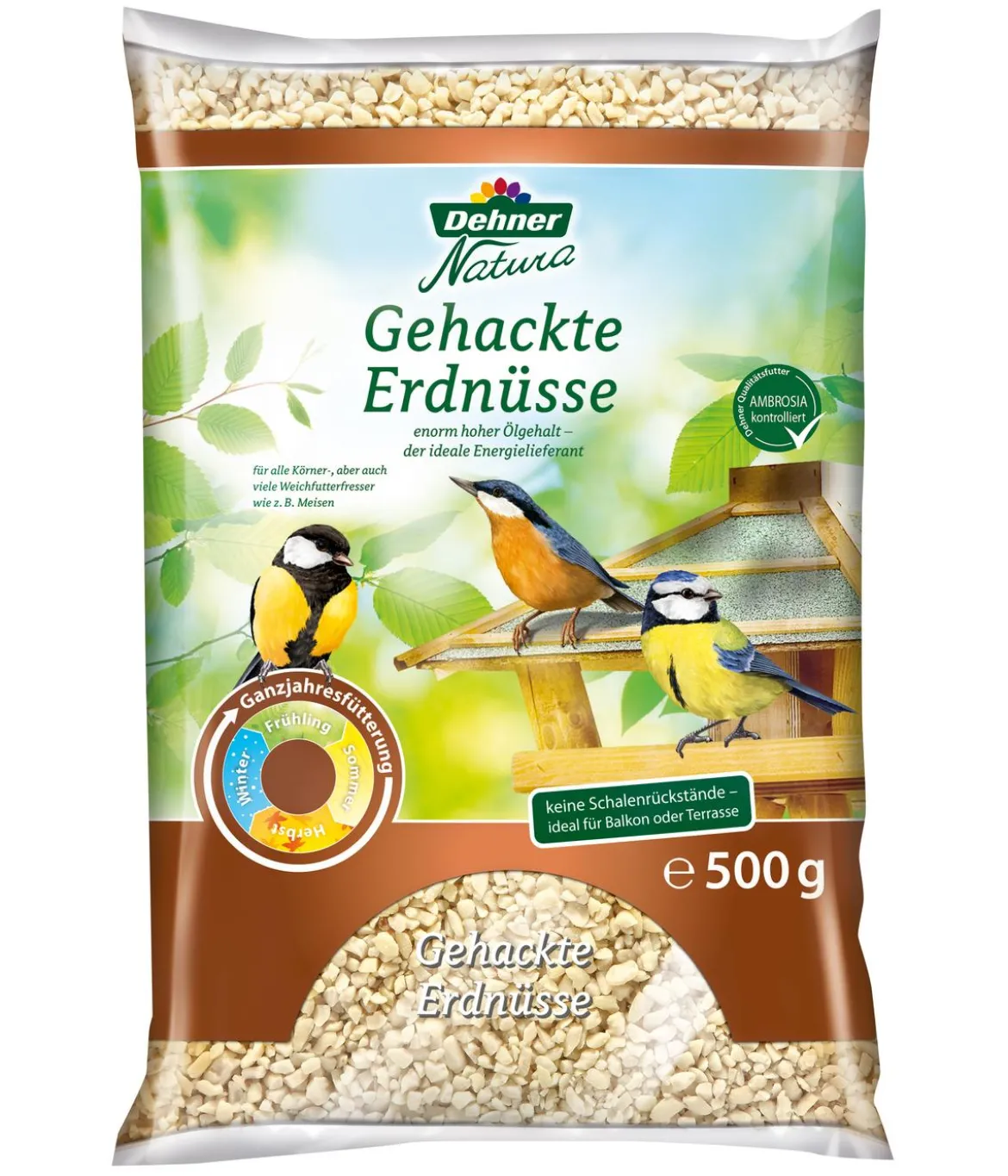 Dehner Natura Premium Wildvogelfutter Futterbuffet Maxi, 8-teilig