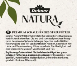 Dehner Natura Premium Wildvogel Streufutter schalenfrei im Eimer, 5 l