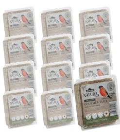 Dehner Natura Premium Wildvogelfutter Futtertafel mit Insekten, 12x300 g