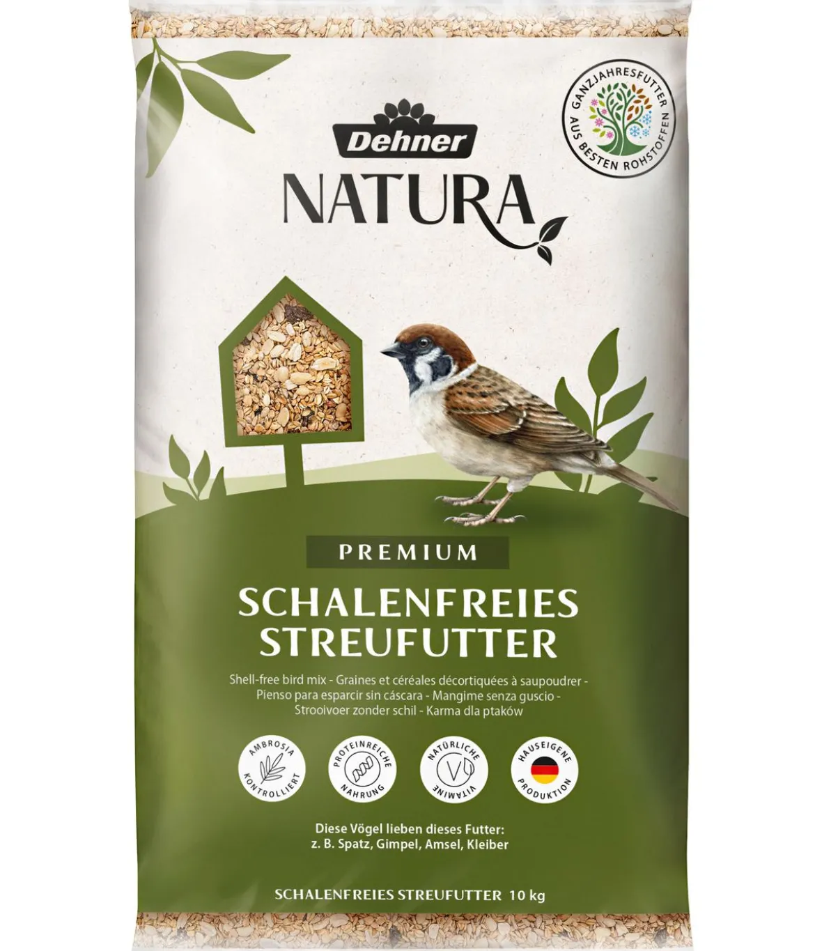 Dehner Natura Premium Wildvogel Streufutter schalenfrei