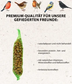 Dehner Natura Premium Wildvogelfutter Gourmet-Stangen mit Erdnusskernen, 200 g