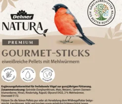 Dehner Natura Premium Wildvogelfutter Gourmet Sticks mit Mehlwürmern