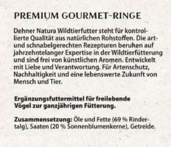 Dehner Natura Premium Wildvogel Gourmet-Ringe, 3 Stk.