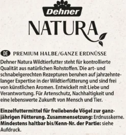 Dehner Natura Premium Wildvogelfutter Halbe/Ganze Erdnüsse