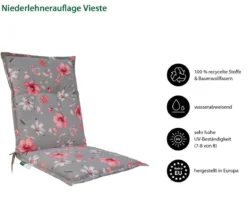 Dehner Niederlehnerauflage Vieste, ca. B50/H6/T100 cm