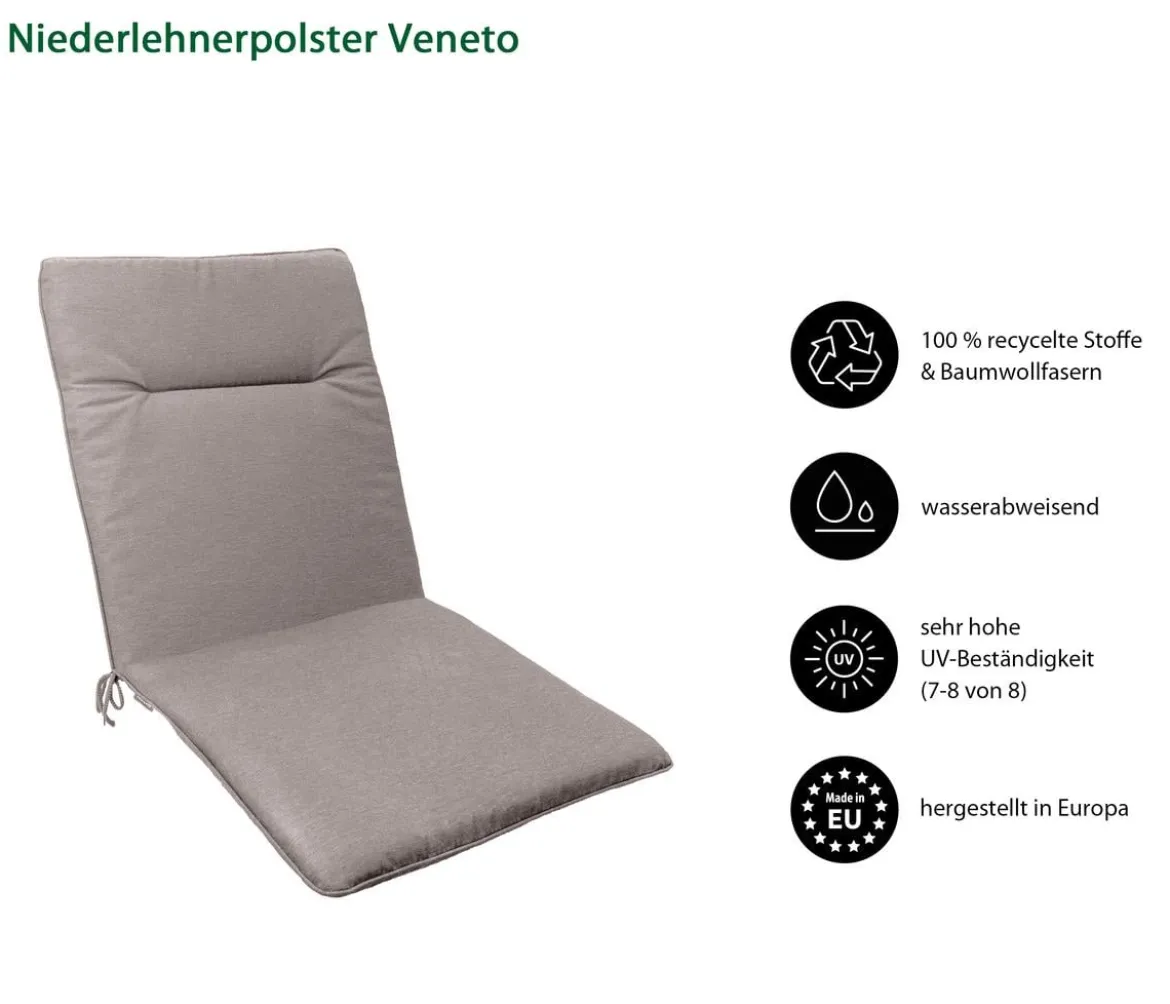 Dehner Niederlehnerauflage Veneto, ca. B48/H4/T97 cm
