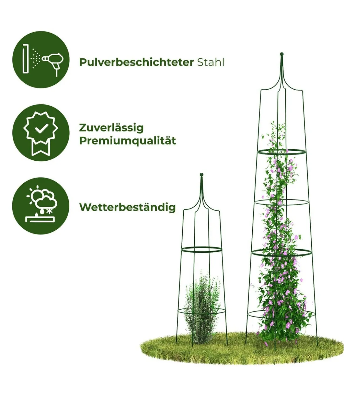 Dehner Obelisk-Set Hilarius, 2-teilig