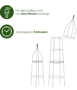 Dehner Obelisk-Set Ilaria, 2-teilig