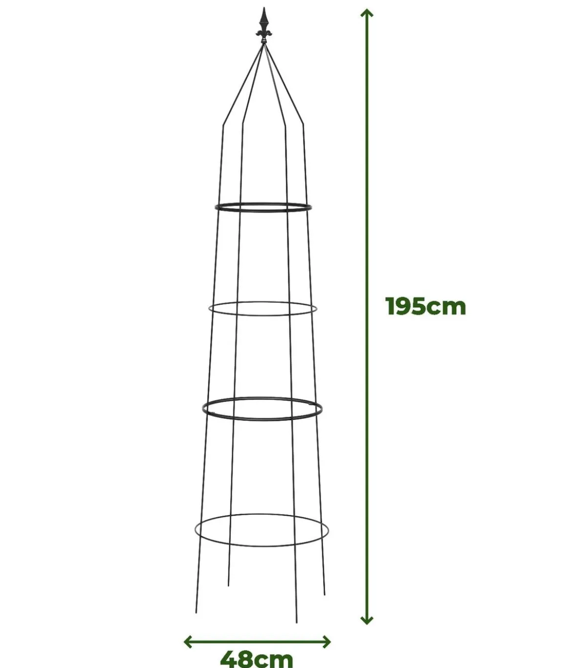 Dehner Obelisk-Set Ilaria, 2-teilig