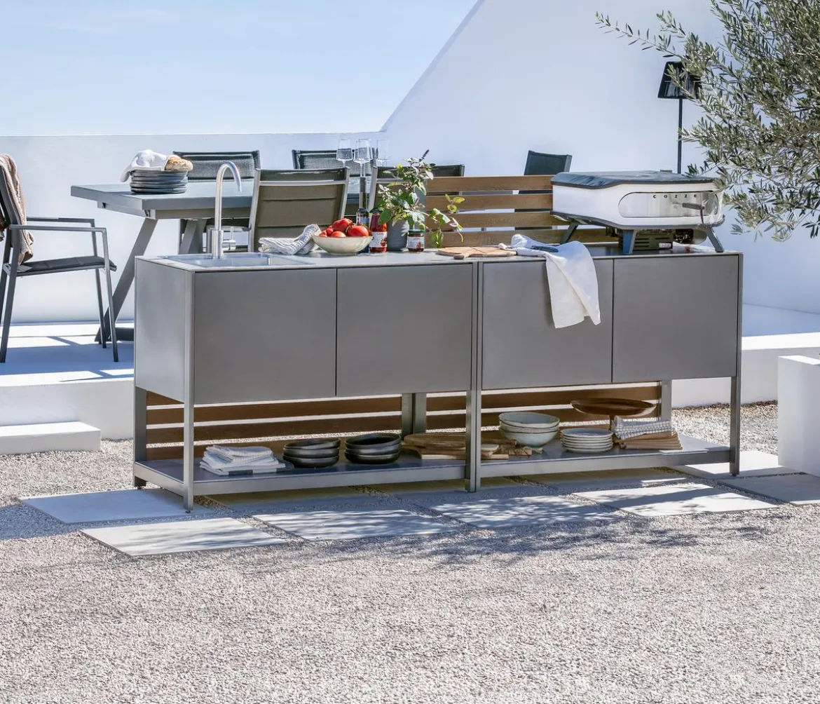 Dehner Outdoor-Küche Spülschrank Loop, ca. B110/H91,5/T60 cm