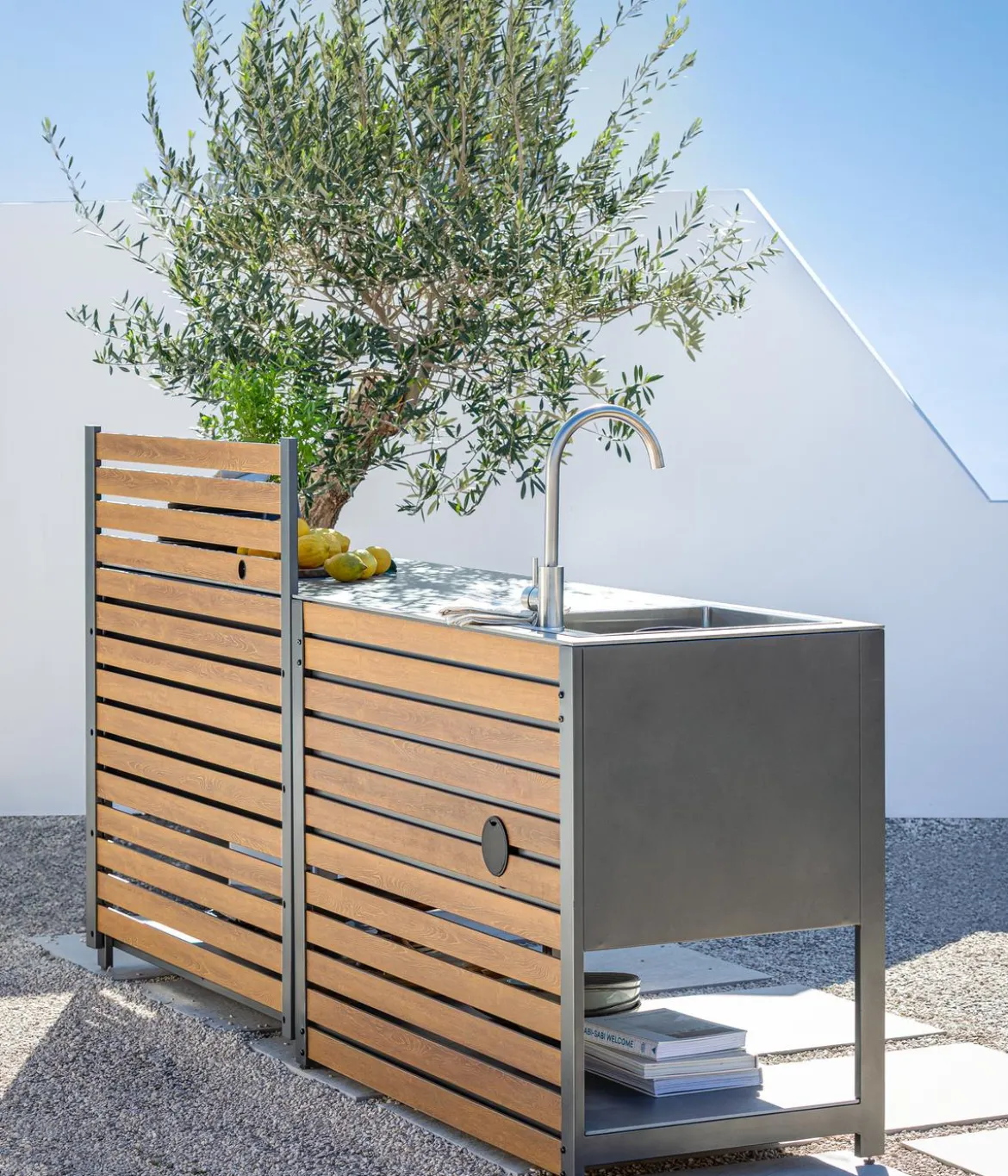 Dehner Outdoor-Küche Spülschrank Loop, ca. B110/H91,5/T60 cm