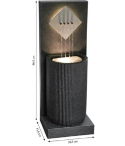 Dehner Polyethylen-Gartenbrunnen Triton, solarfähig, ca. H96,5 cm