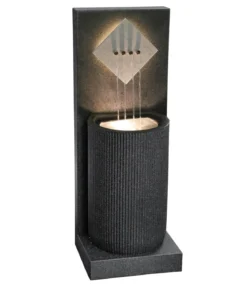 Dehner Polyethylen-Gartenbrunnen Triton, solarfähig, ca. H96,5 cm