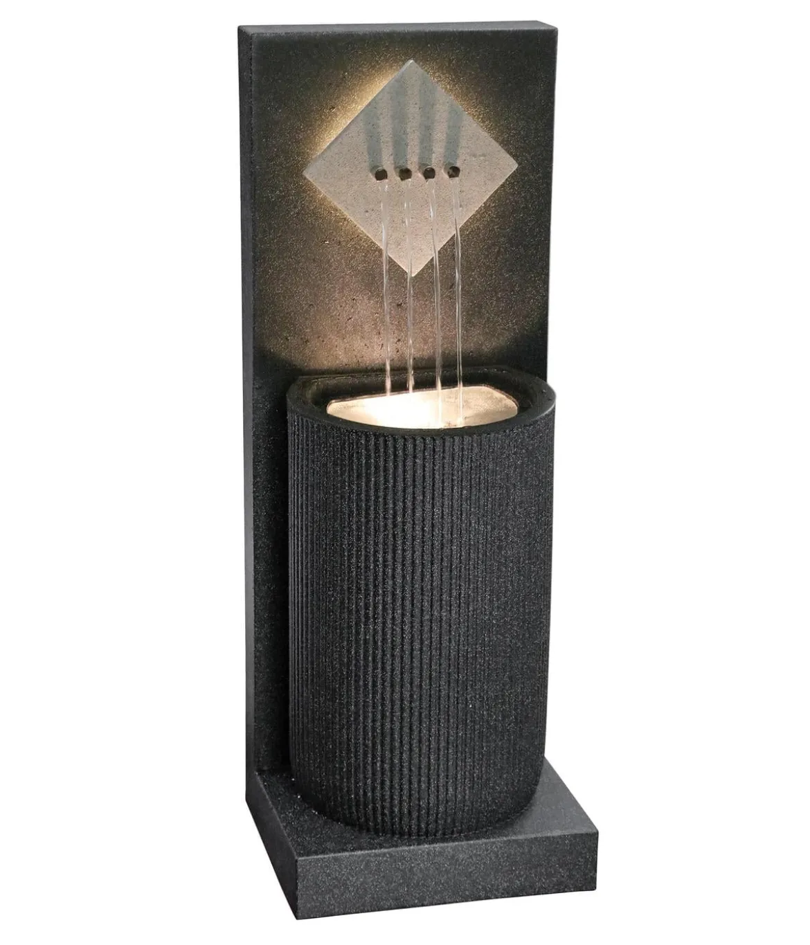 Dehner Polyethylen-Gartenbrunnen Triton, solarfähig, ca. H96,5 cm