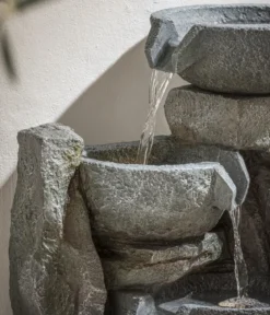 Dehner Polyethylen-Gartenbrunnen Gresta, solarfähig, ca. H97,5 cm