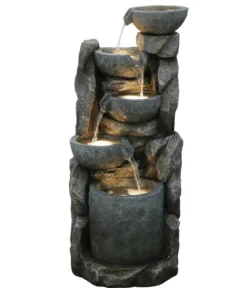 Dehner Polyethylen-Gartenbrunnen Gresta, solarfähig, ca. H97,5 cm