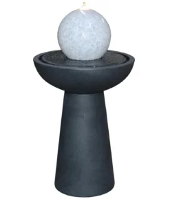Dehner Polyethylen-Gartenbrunnen Aurora, solarfähig, ca. H88 cm
