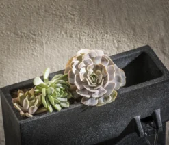 Dehner Polyethylen-Gartenbrunnen Gradino, solarfähig, ca. H80,5 cm