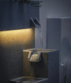 Dehner Polyethylen-Gartenbrunnen Gradino, solarfähig, ca. H80,5 cm