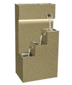 Dehner Polyethylen-Gartenbrunnen Gradino, solarfähig, ca. H80,5 cm