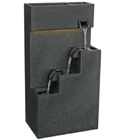 Dehner Polyethylen-Gartenbrunnen Gradino, solarfähig, ca. H80,5 cm