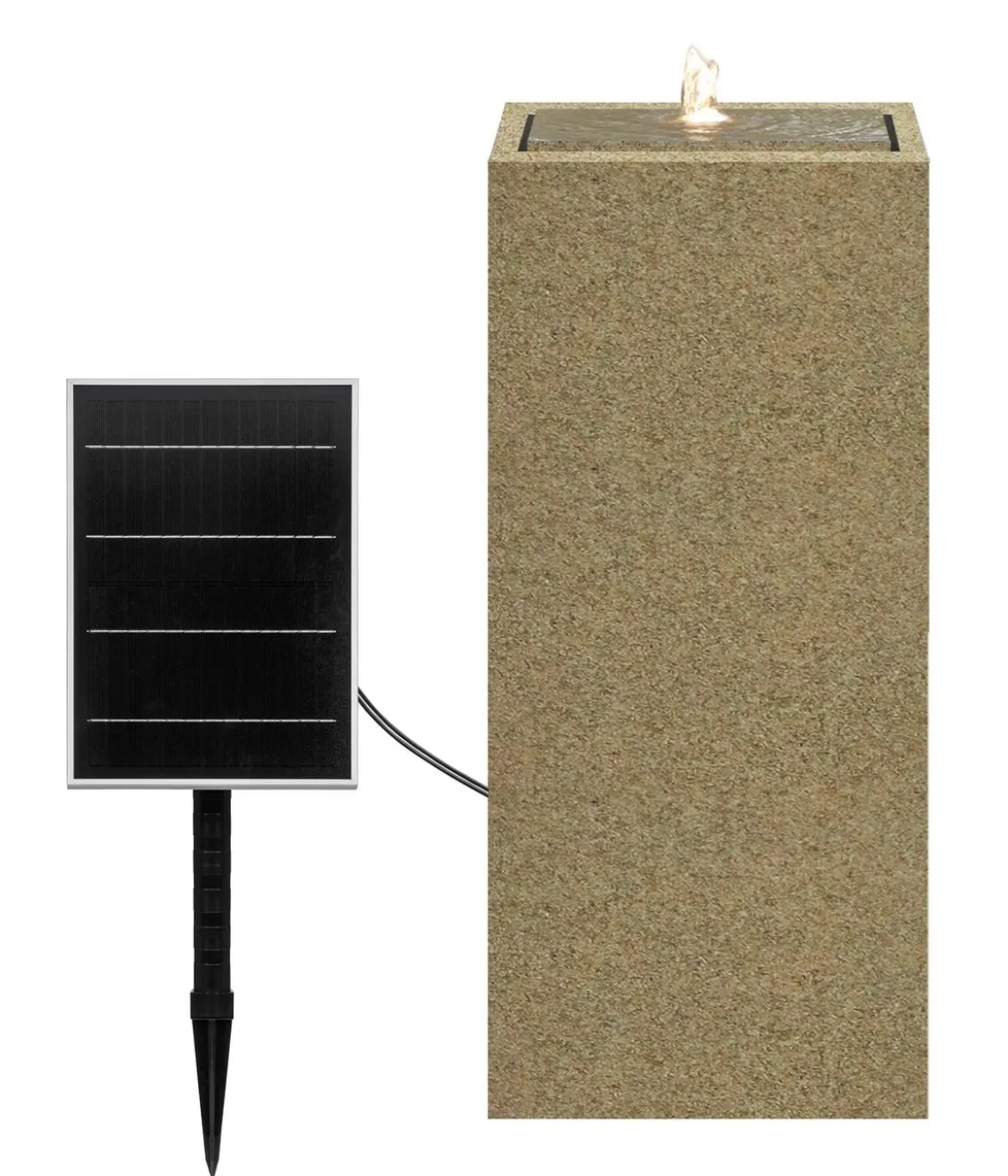 Dehner Polyethylen-Solarbrunnen Glonn, ca. H90 cm