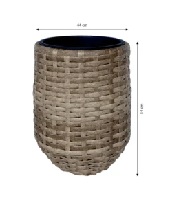 Dehner Polyrattan-Flechttopf Tulum, rund