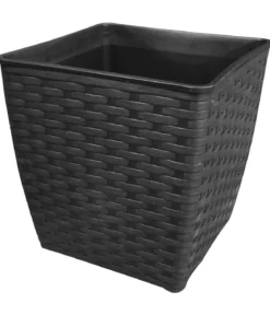 Dehner Polyrattan-Topf Madrid, quadratisch